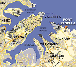 Carte de La Valette